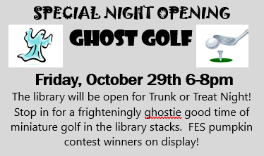 Ghost Golf at the Library